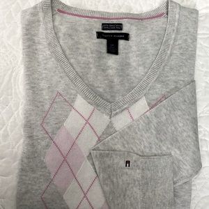Tommy Hilfiger Argyle Sweater Sz S